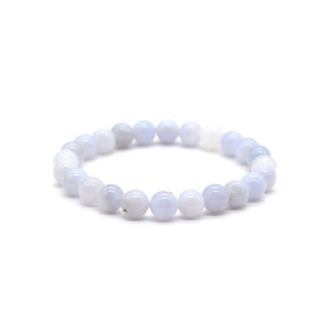 Bracelet en perles de Calcédoine
