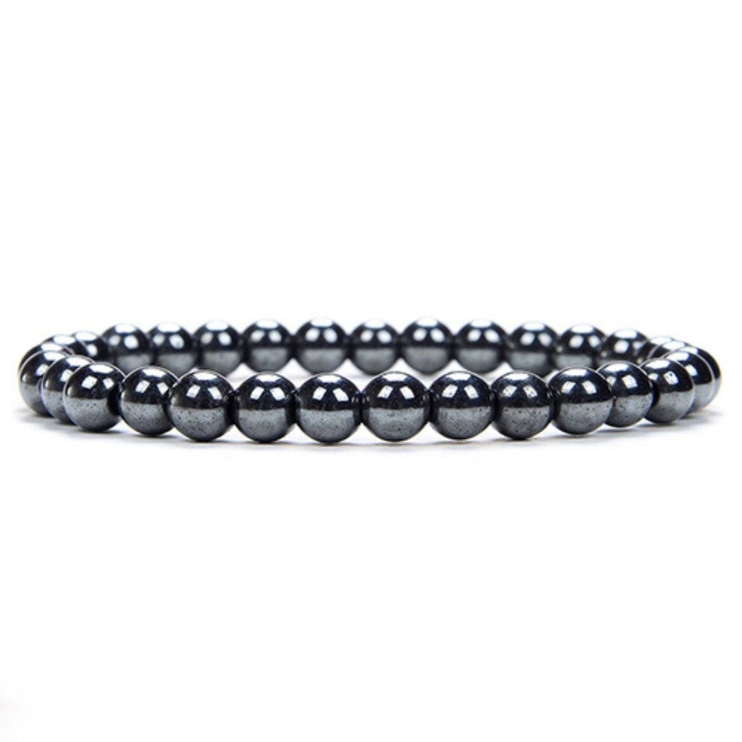Bracelet en perles d'Hématite