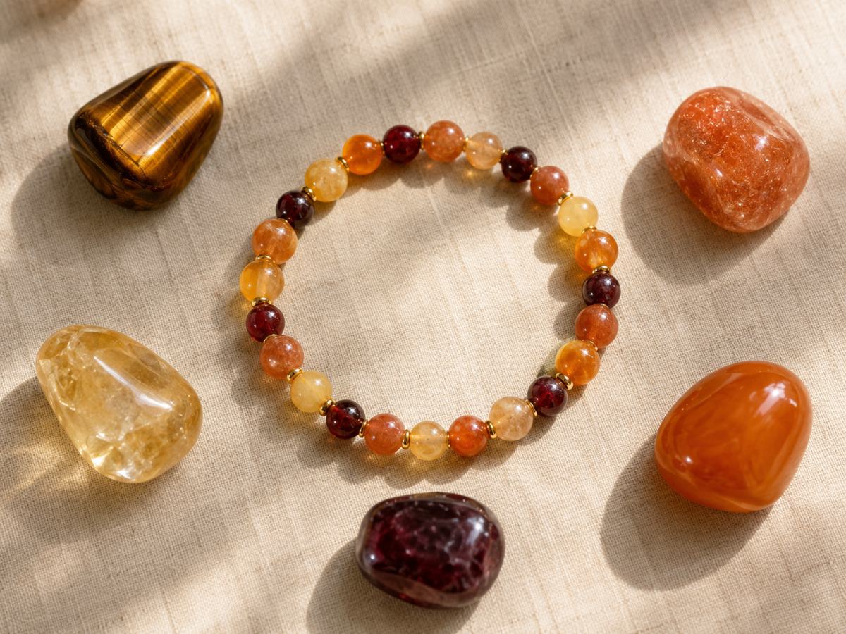 5 pierres du chakra couronne : améthyste, cristal de roche, sélénite, howlite, labradorite Image