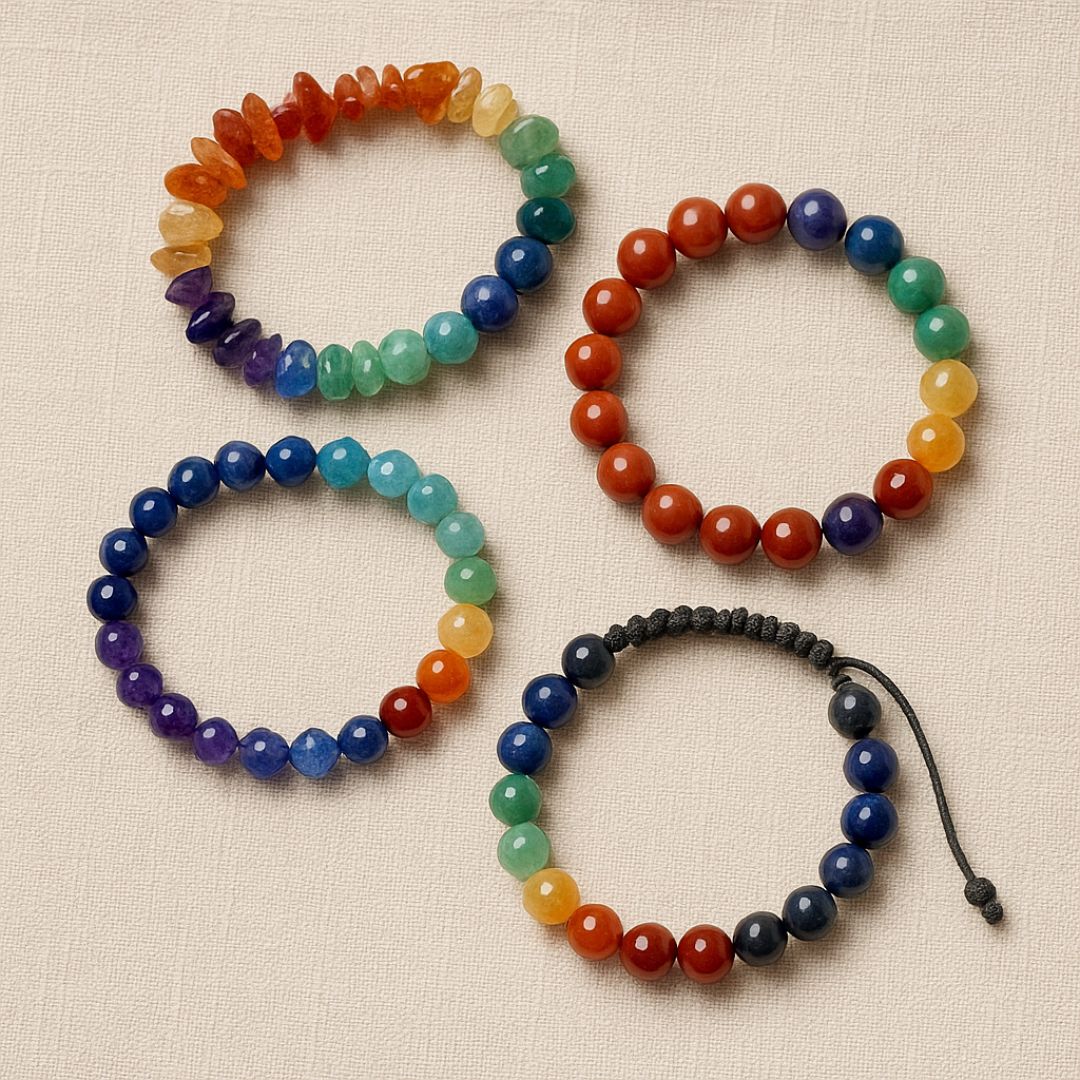 Bracelet 7 chakras en Pierres Naturelles Image