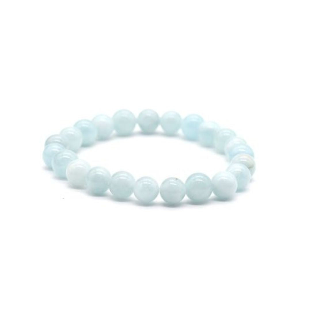 Bracelets en perles d'Aigue Marine