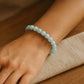 Bracelets en perles d'Aigue Marine