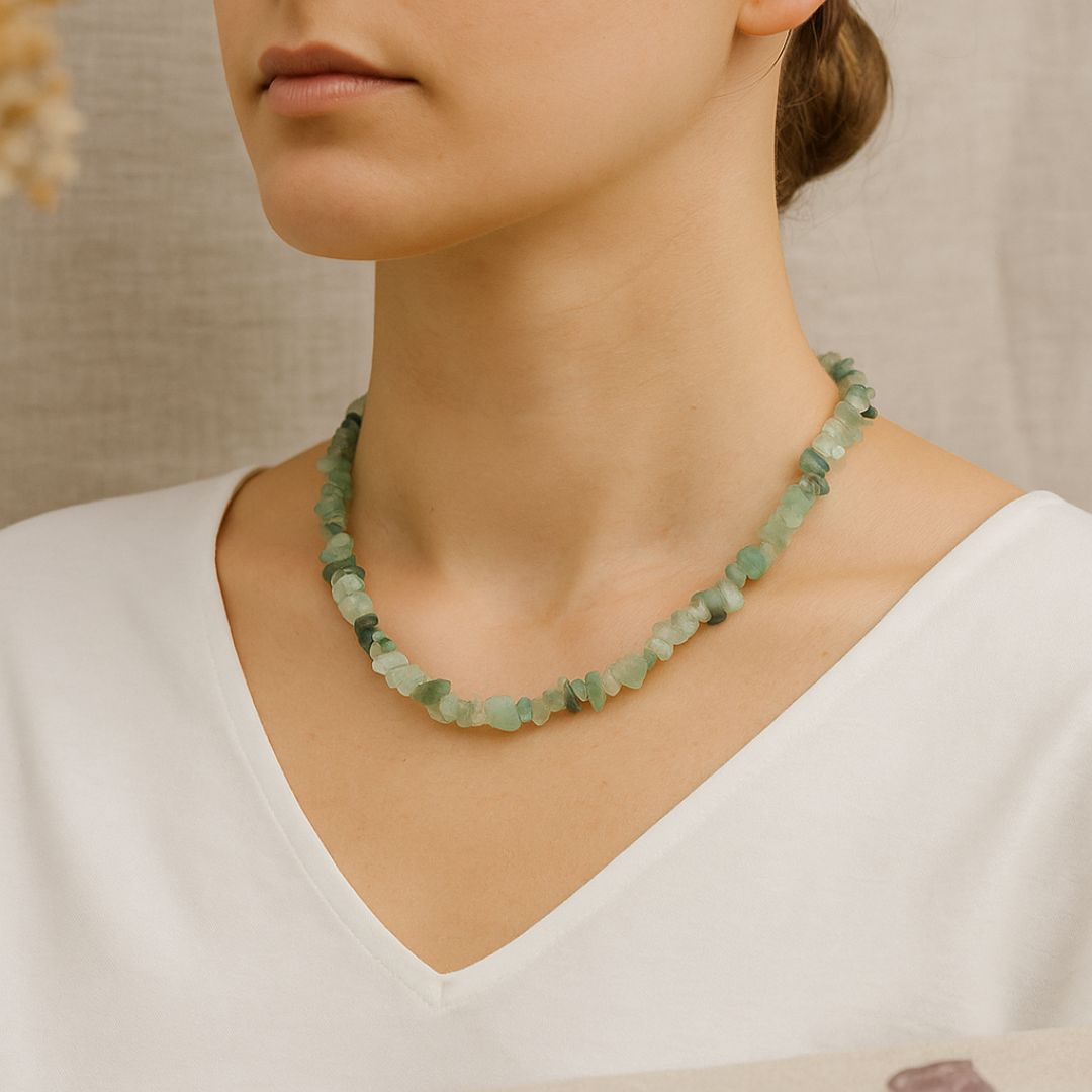 Collier baroque en Aventurine