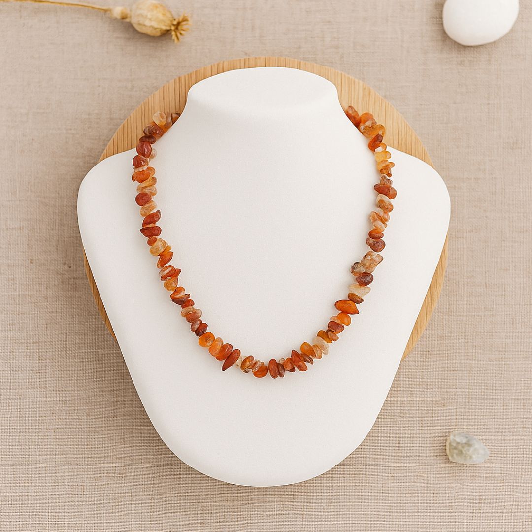 Collier baroque en Cornaline