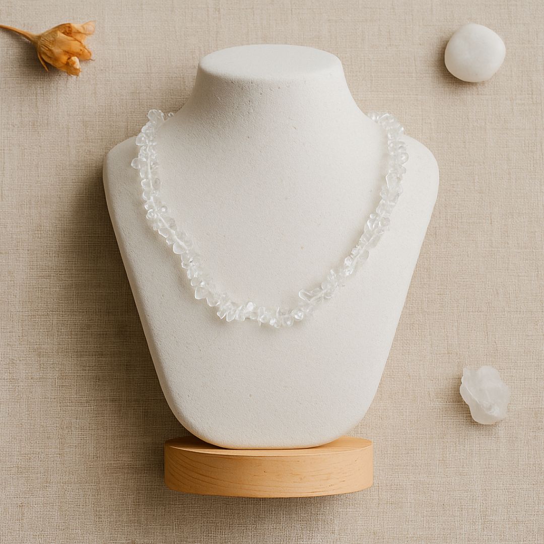 Collier baroque en Cristal de Roche