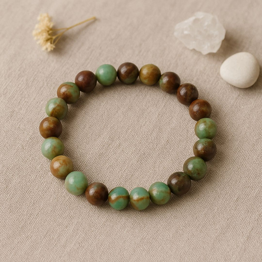 Bracelet en perles de Chrysoprase