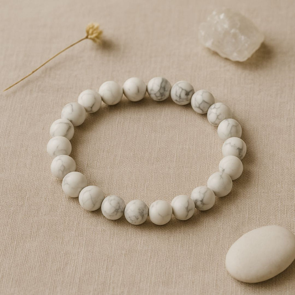 Bracelet en perles d'Howlite