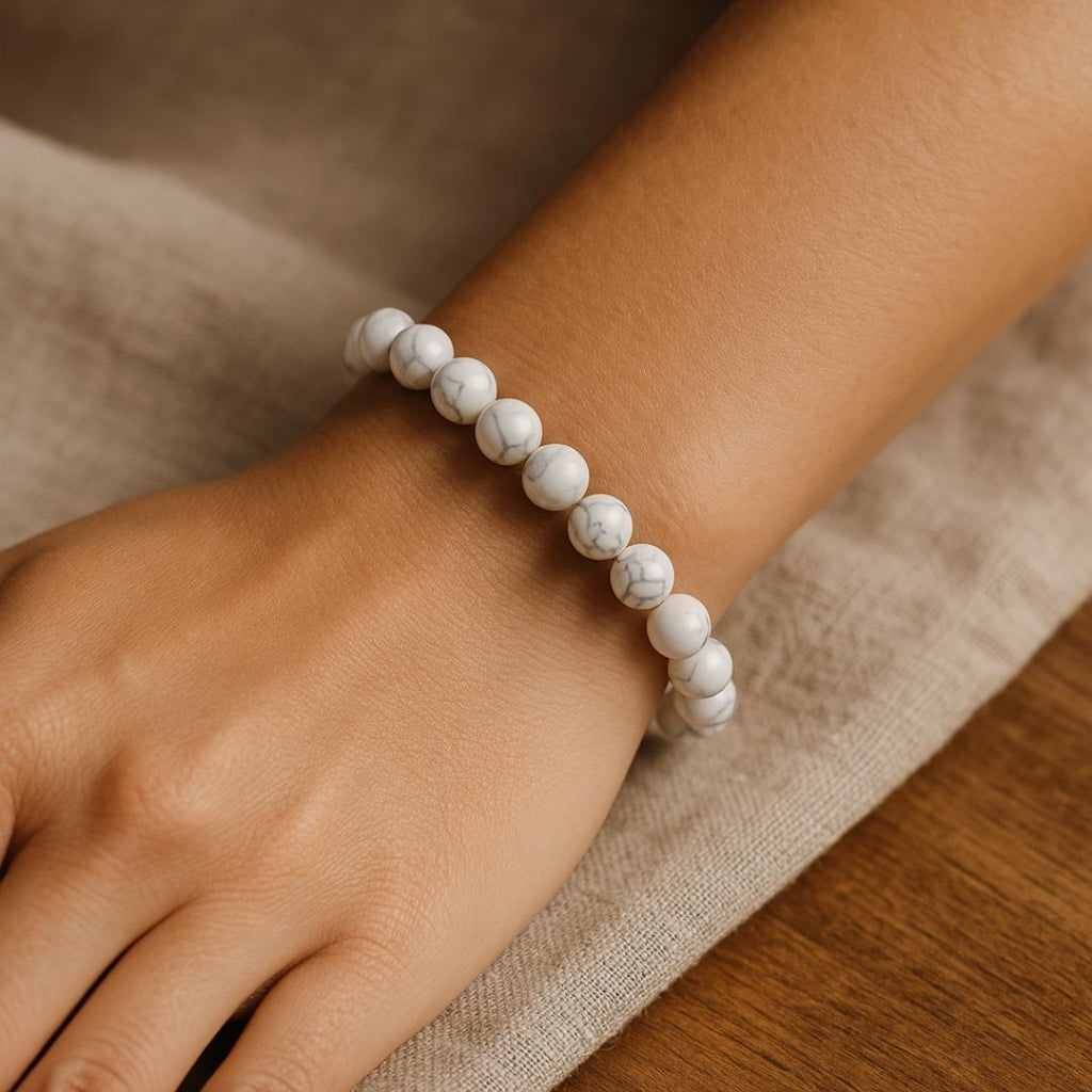 Bracelet en perles d'Howlite