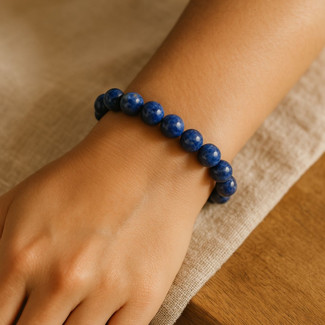 Bracelet en perles de Lapis Lazuli
