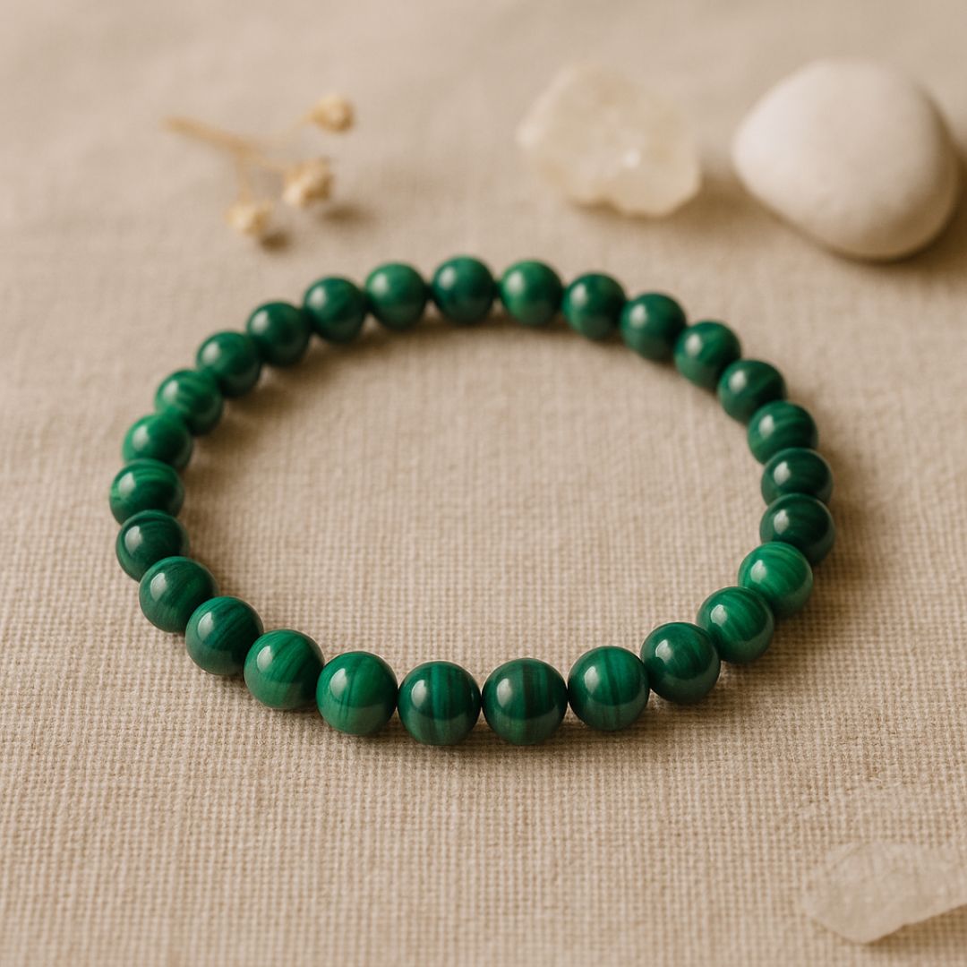 Bracelet en perles de Malachite