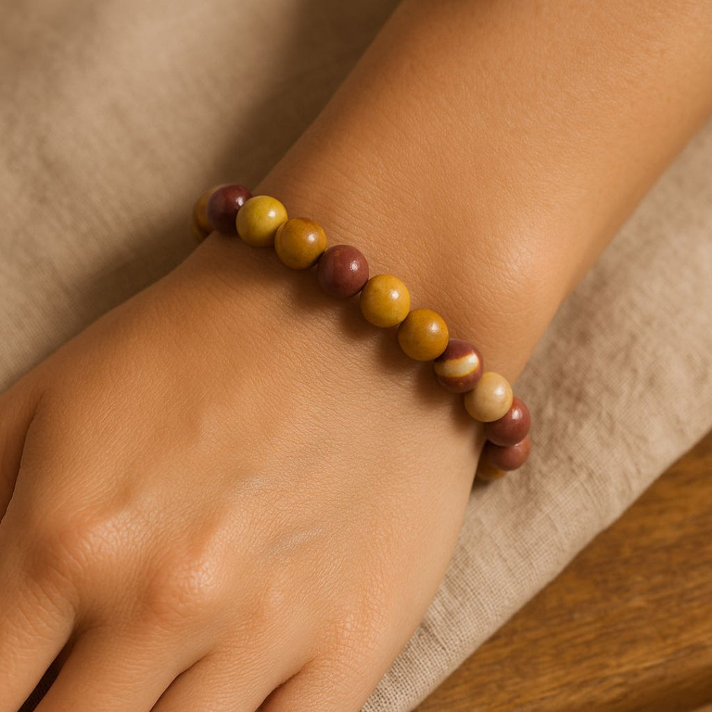 Bracelet en perles de Mokaïte