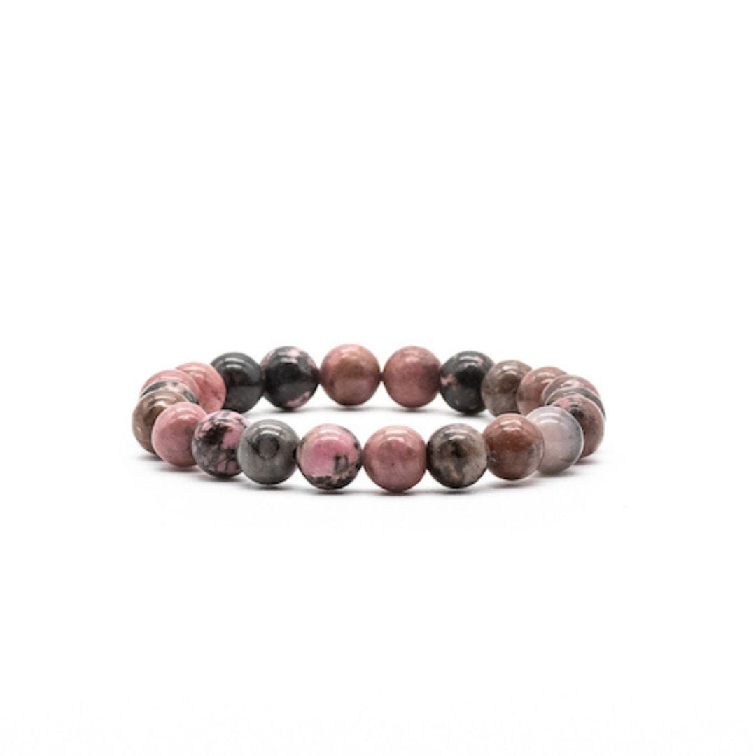 Bracelet en perles de Rhodonite