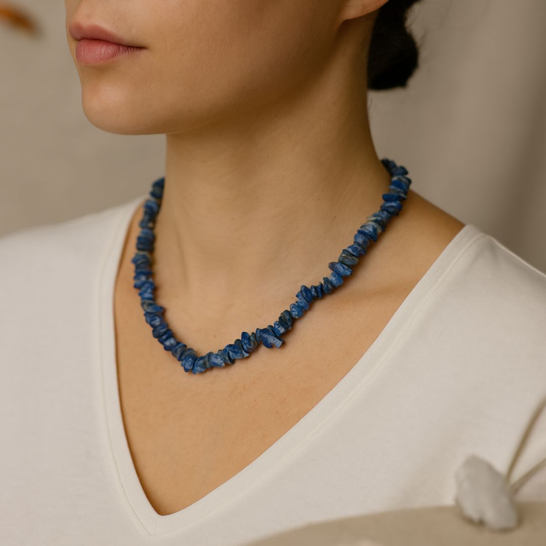 Collier baroque en Lapis Lazuli