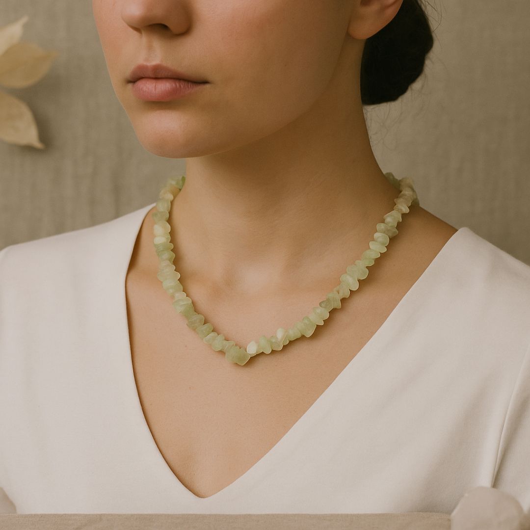 Collier baroque en New Jade