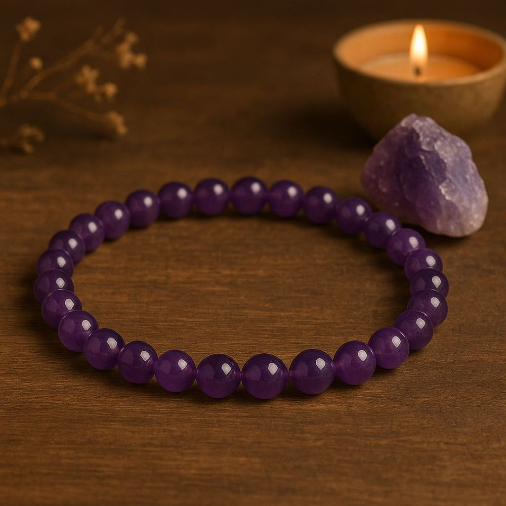 Bracelet en perles d'Améthyste