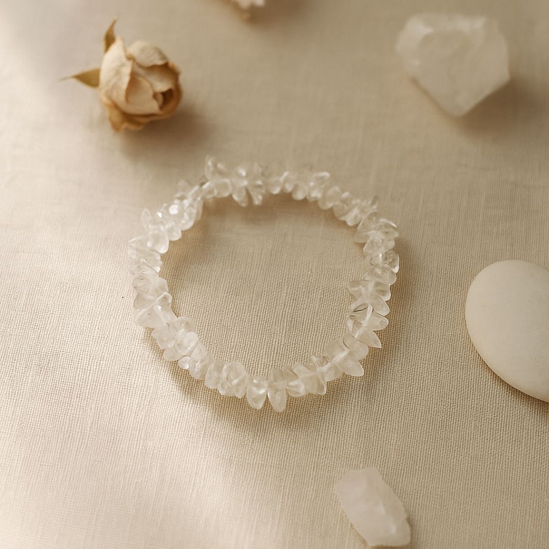 Bracelet baroque en Cristal de roche