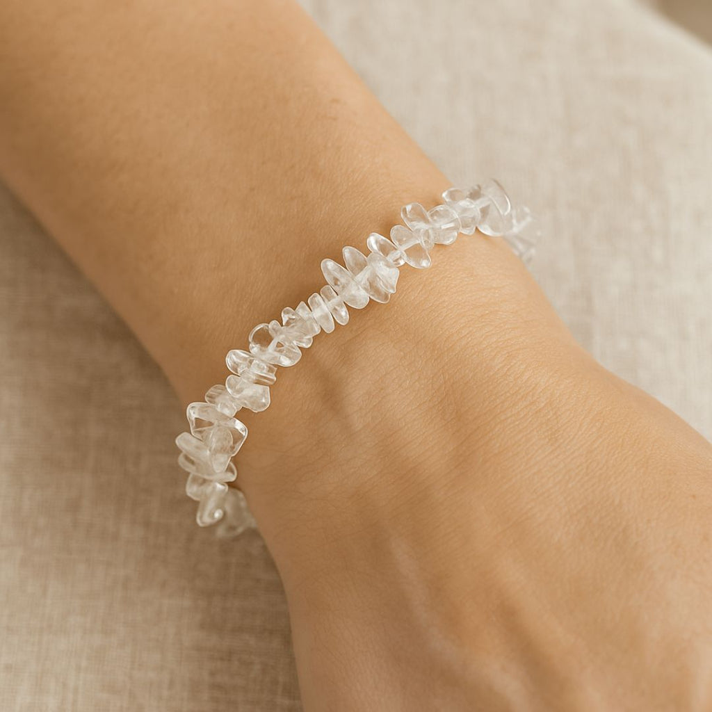 Bracelet baroque en Cristal de roche