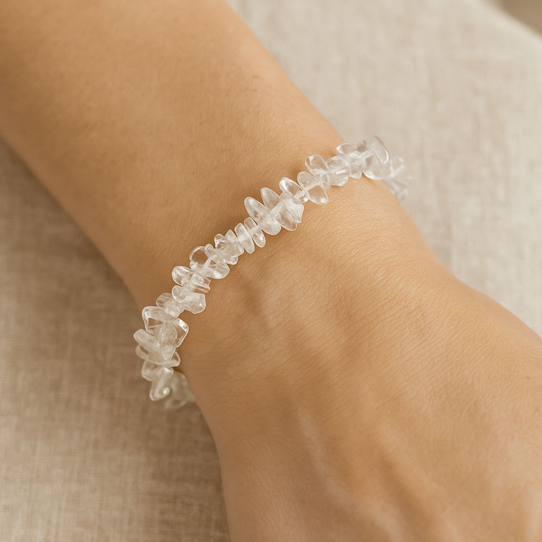 Bracelet baroque en Cristal de roche