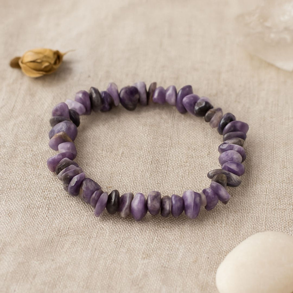 Bracelet baroque en Charoïte