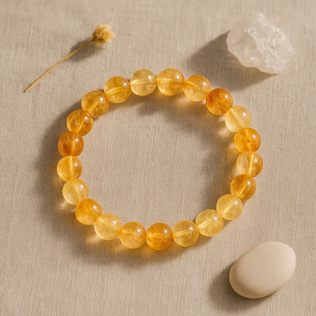 Bracelet en perles de Citrine