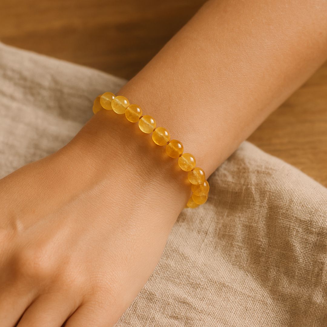 Bracelet en perles de Citrine