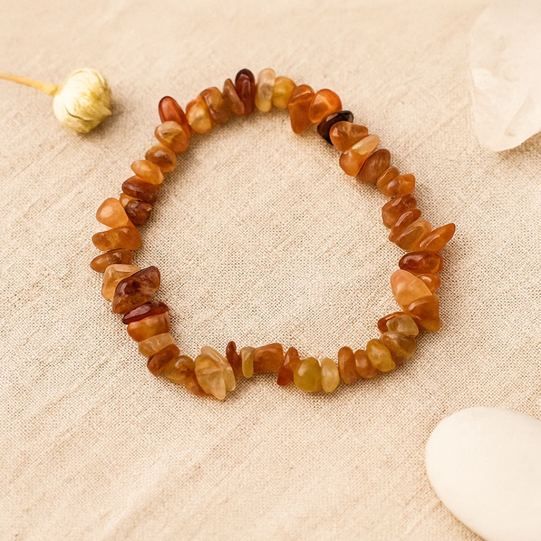 Bracelet baroque en Cornaline