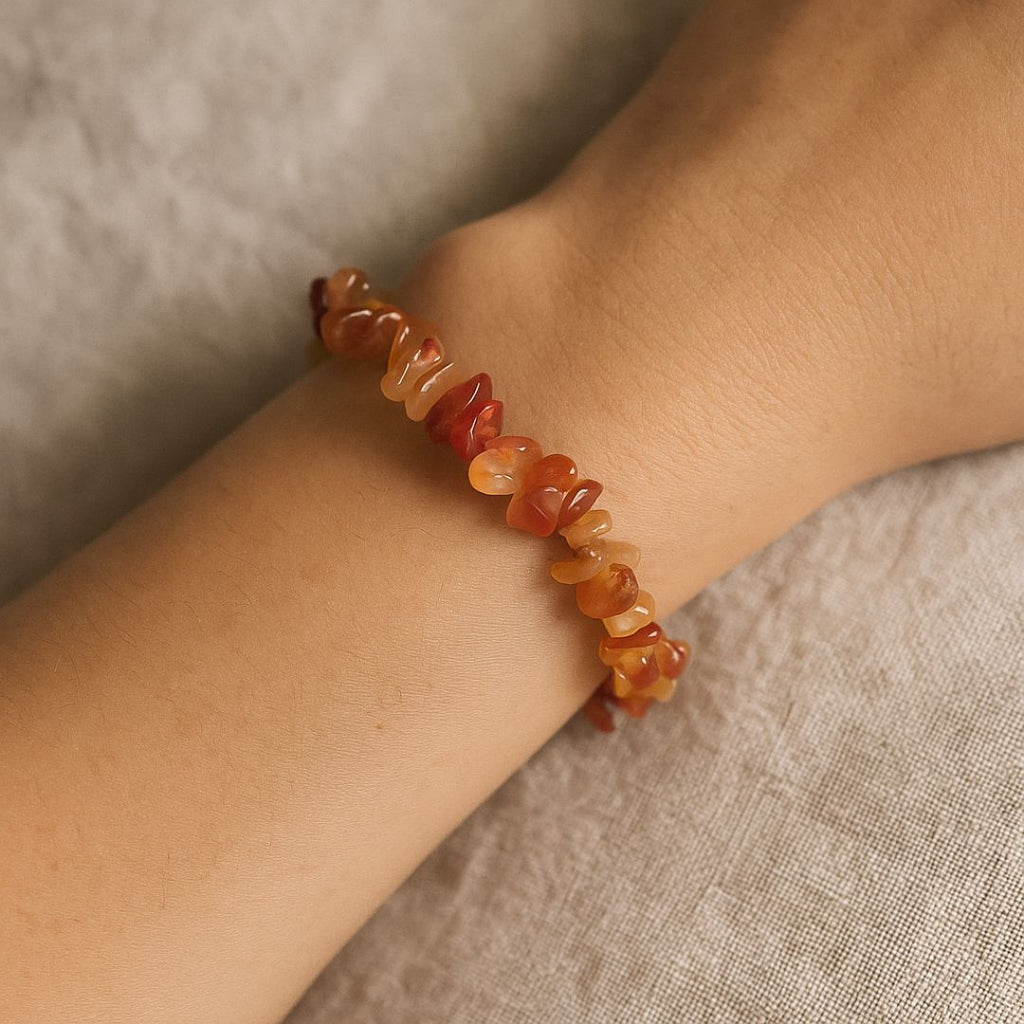 Bracelet baroque en Cornaline