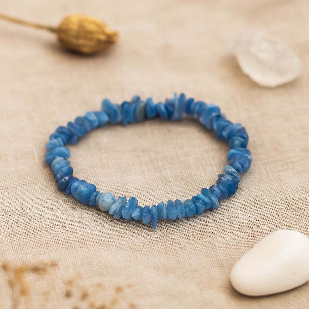 Bracelet baroque en Cyanite