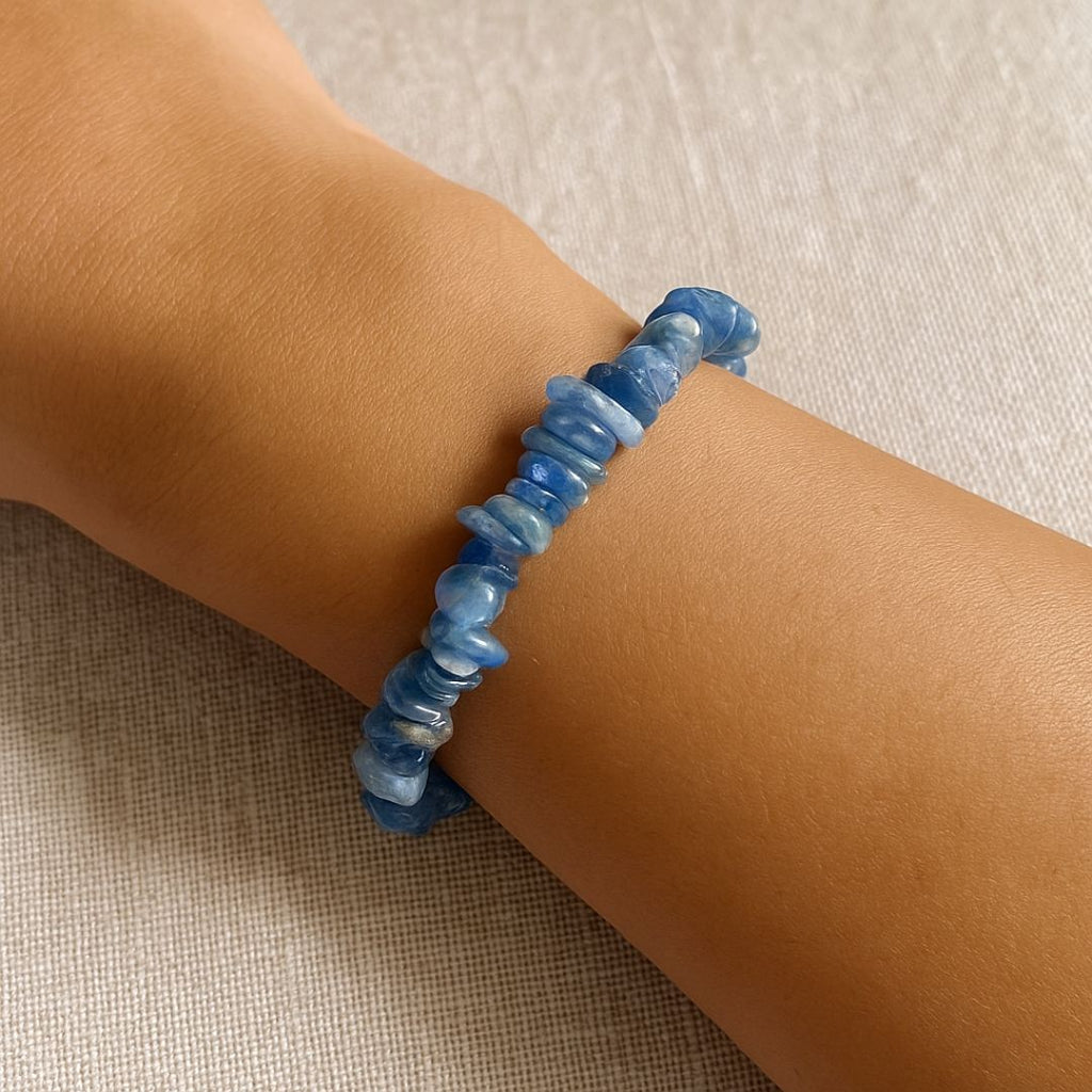 Bracelet baroque en Cyanite