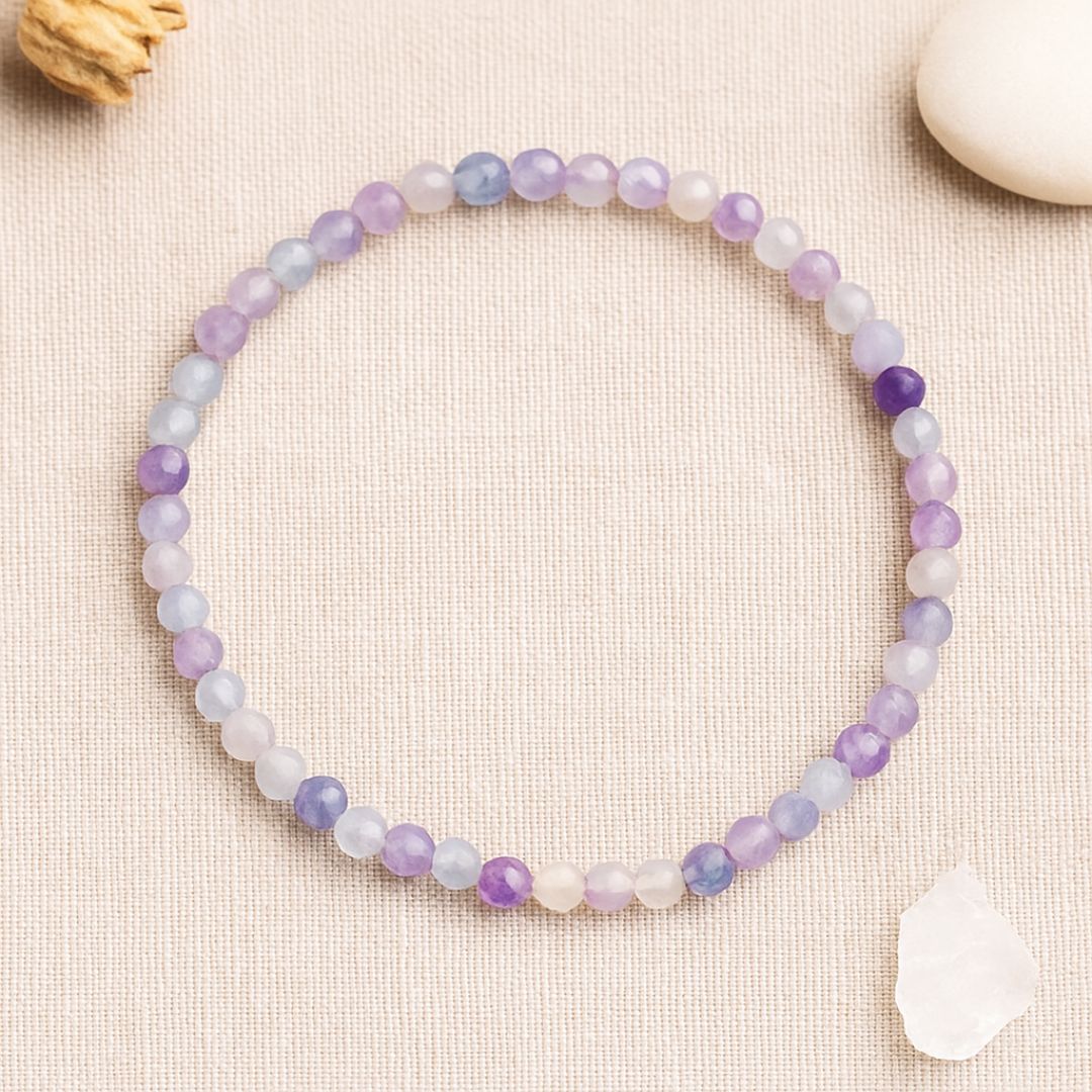 Bracelet facetté en Fluorine