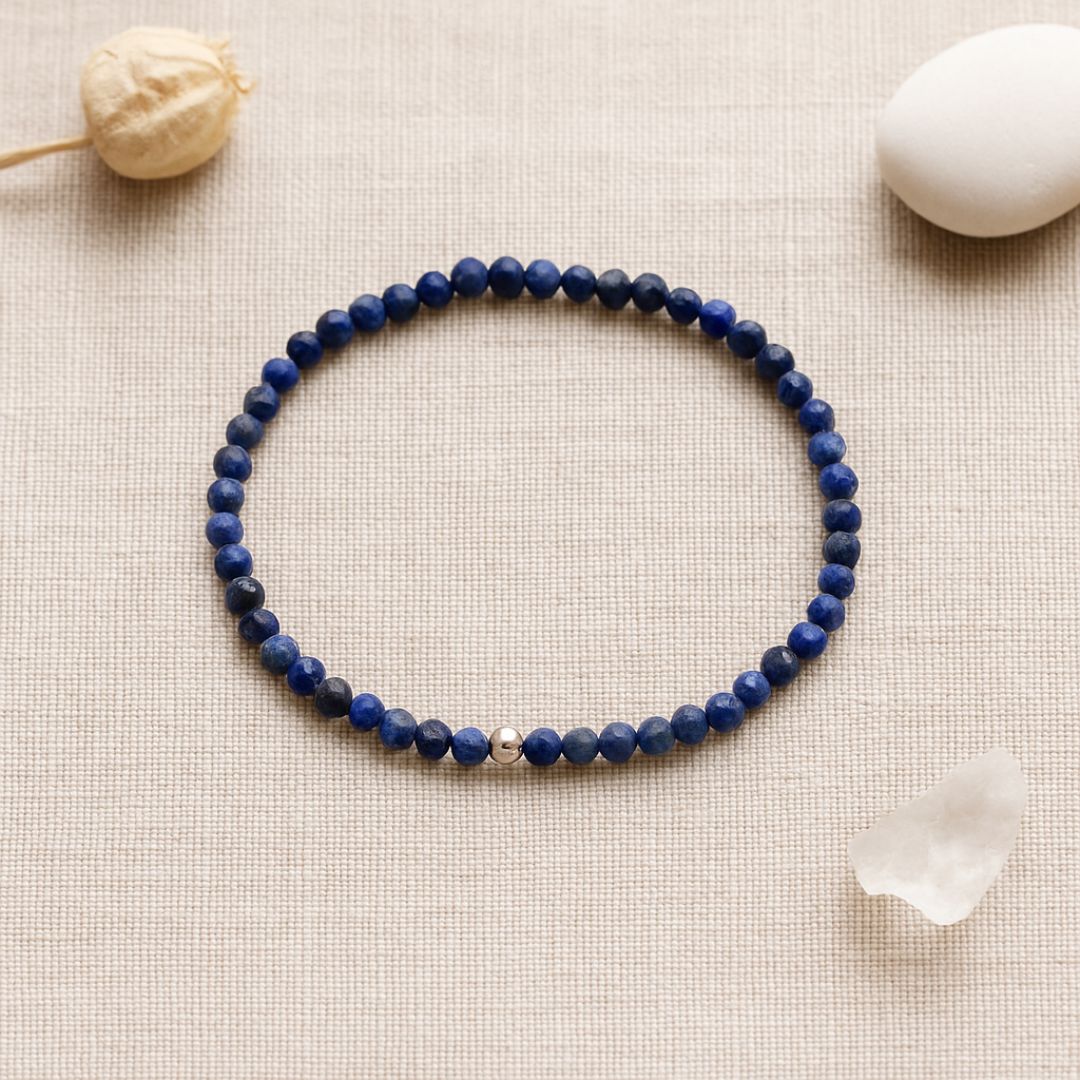 Bracelet facetté en Lapis lazuli