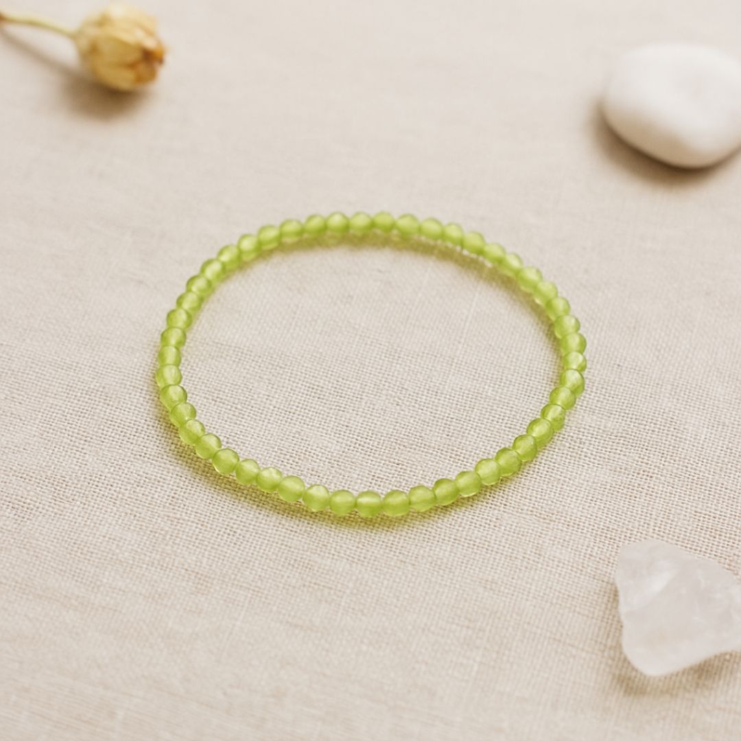 Bracelet facetté en Peridot