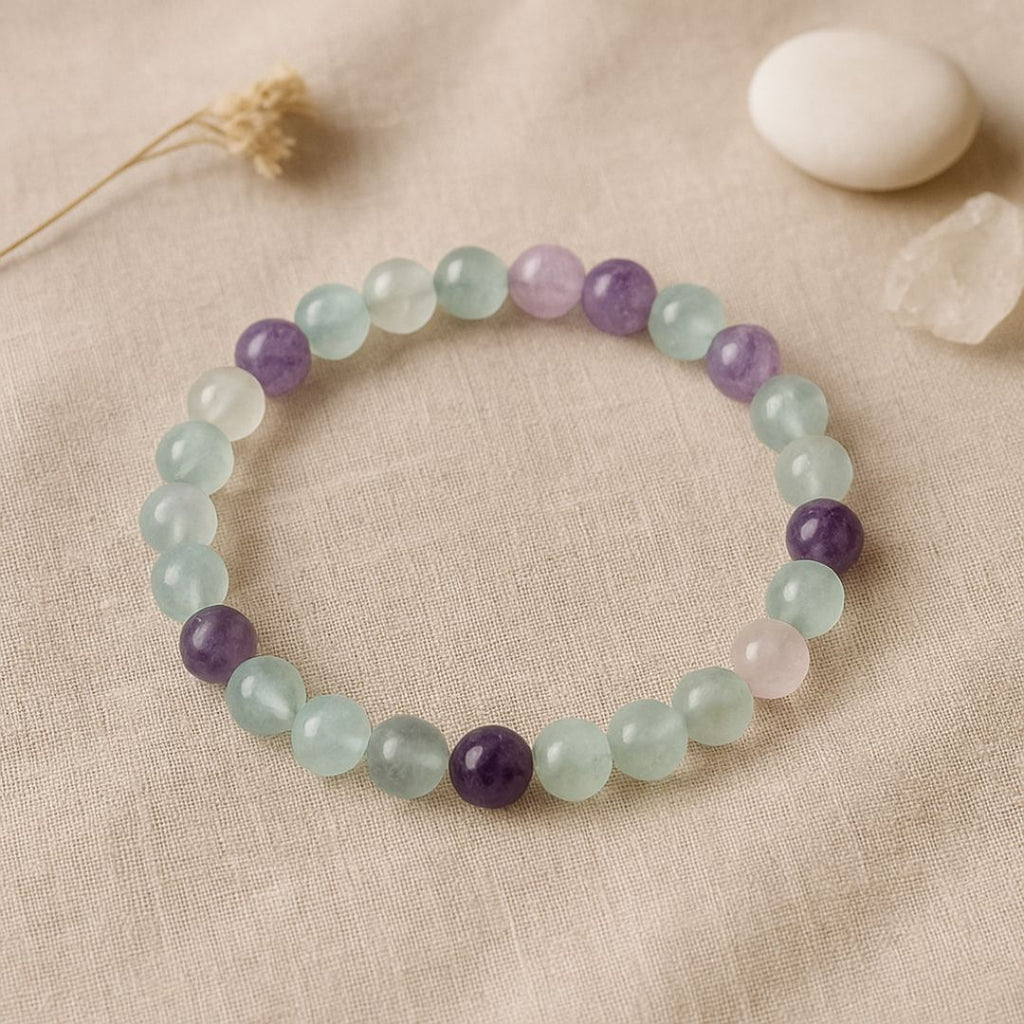 Bracelet en perles de Fluorine