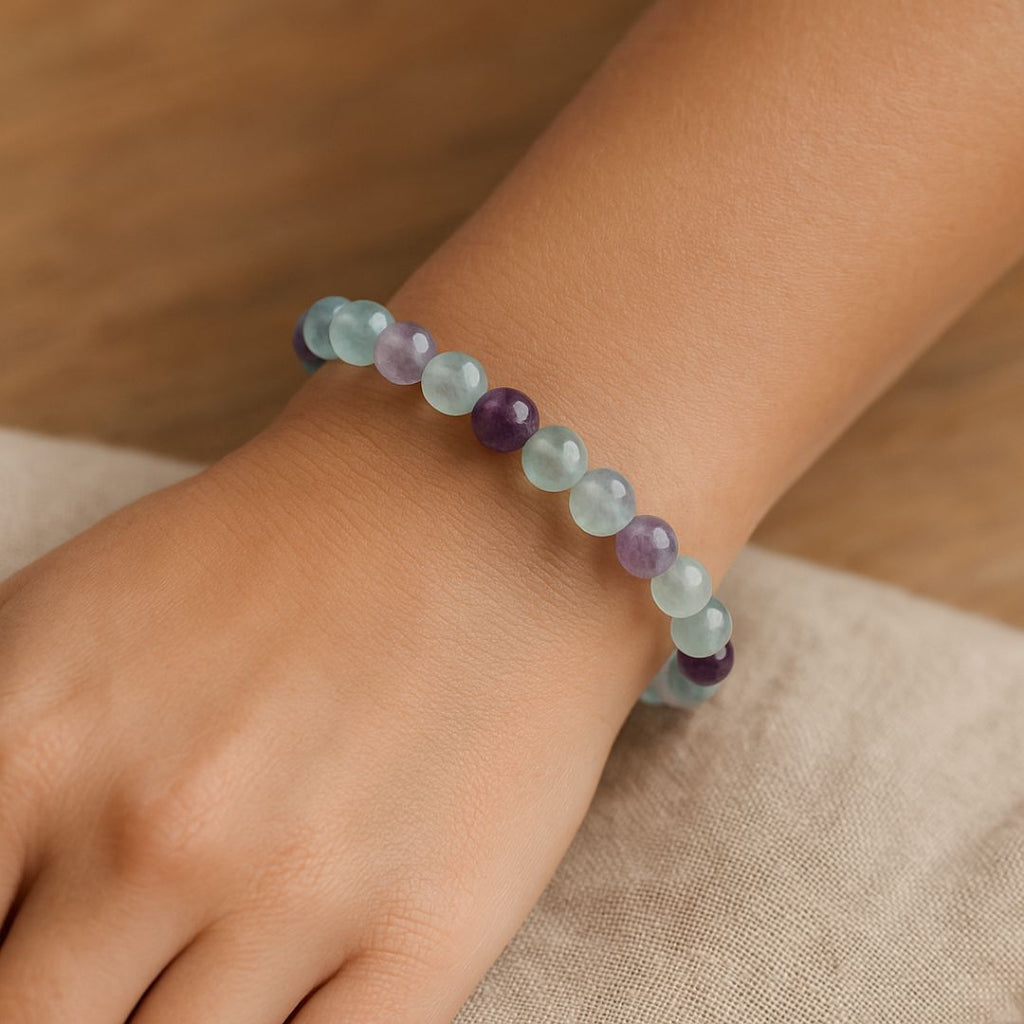 Bracelet en perles de Fluorine