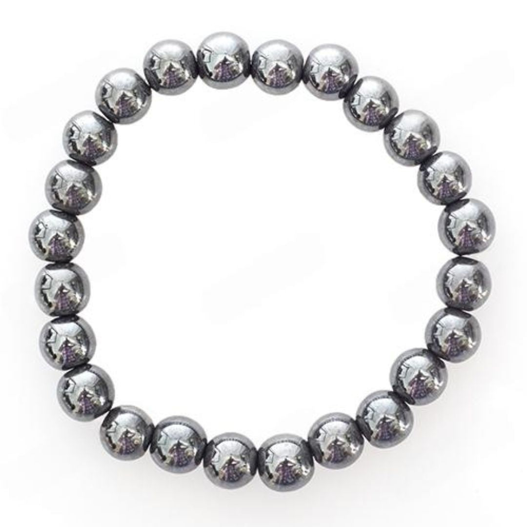 Bracelet en perles d'Hématite