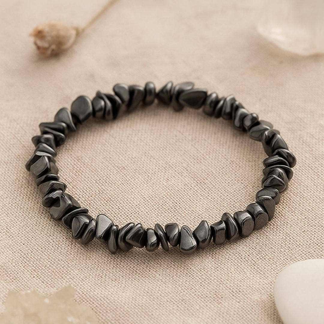 Bracelet baroque en Hématite