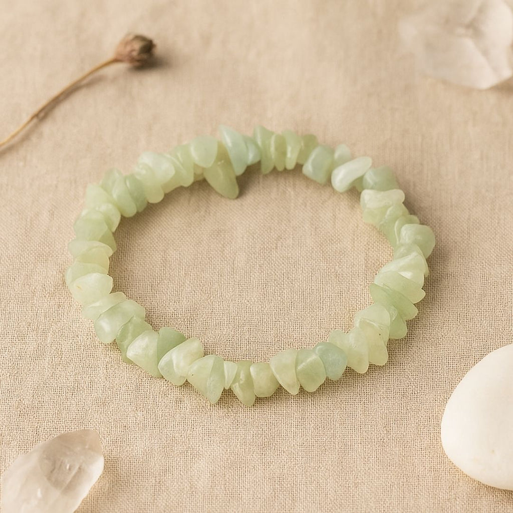 Bracelet baroque en pierre de Jade