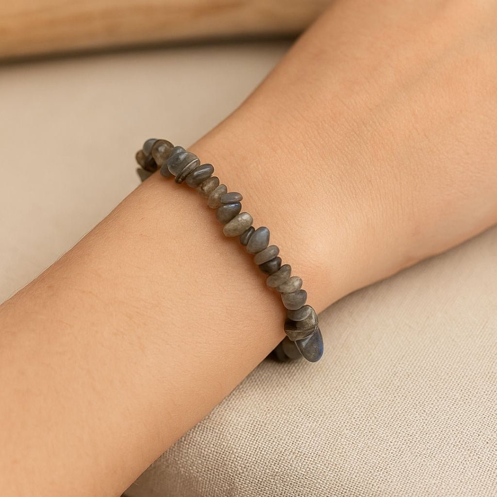Bracelet baroque en Labradorite