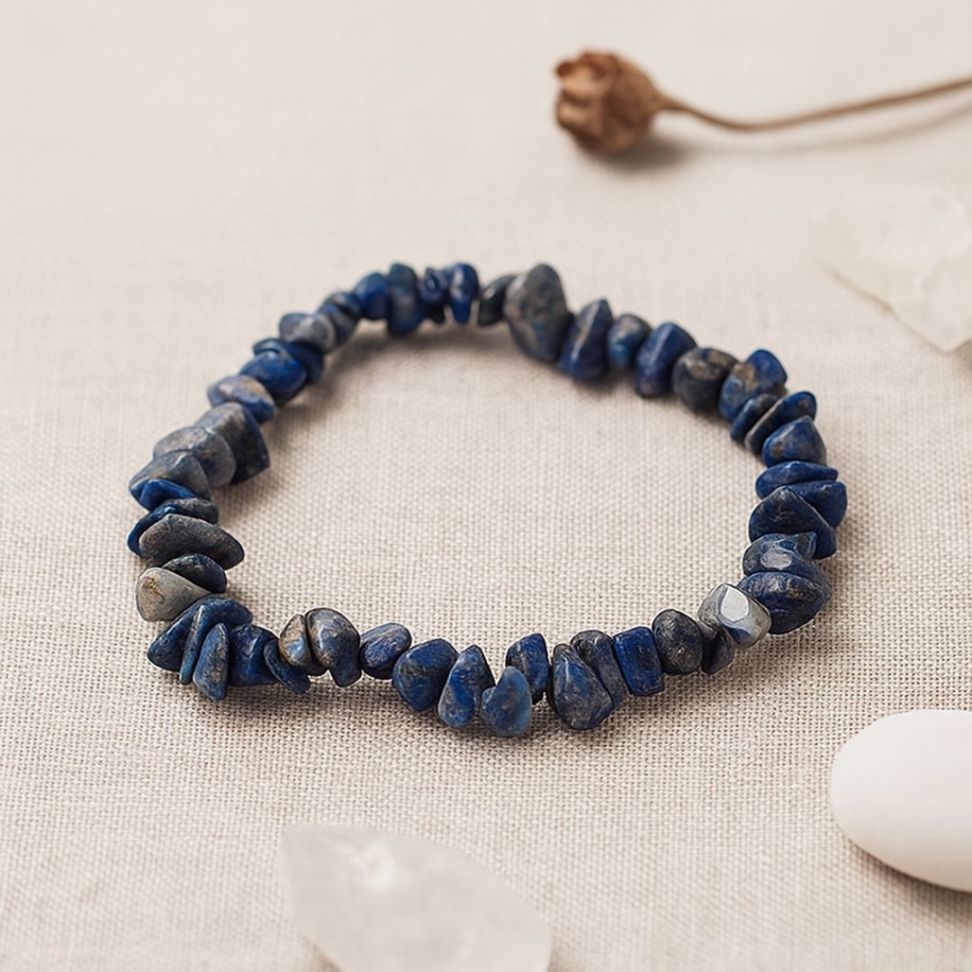 Bracelet baroque en Lapis Lazuli
