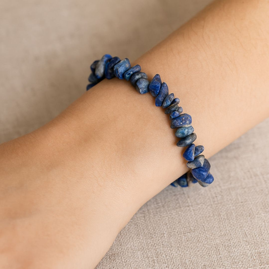 Bracelet baroque en Lapis Lazuli