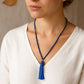 Collier Mala facetté en Lapis Lazuli