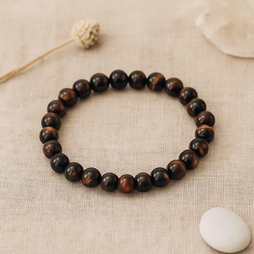 Bracelet en perles d'Oeil de Taureau