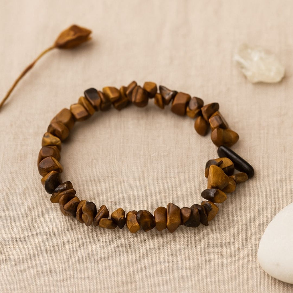 Bracelet baroque en Œil de tigre