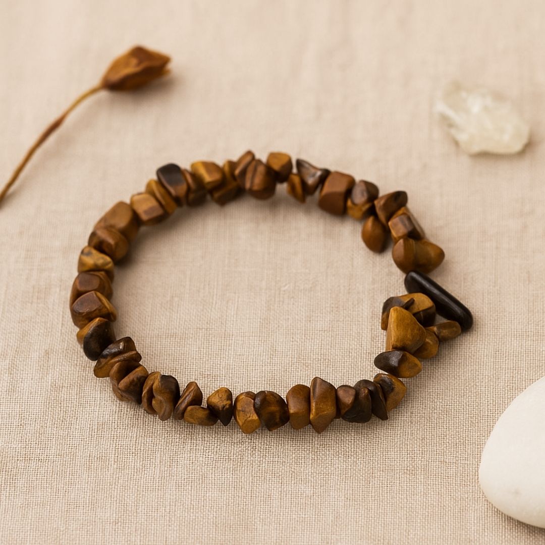 Bracelet baroque en Œil de tigre