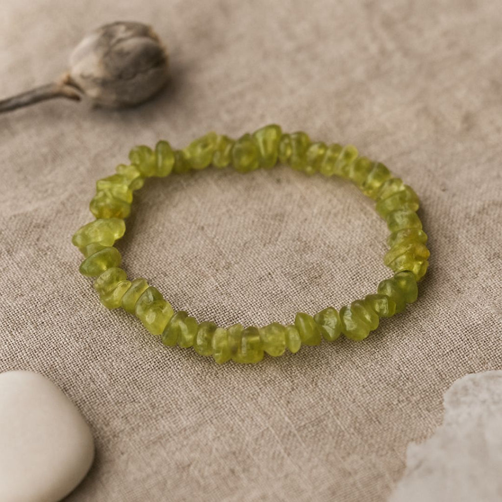 Bracelet baroque en Peridot