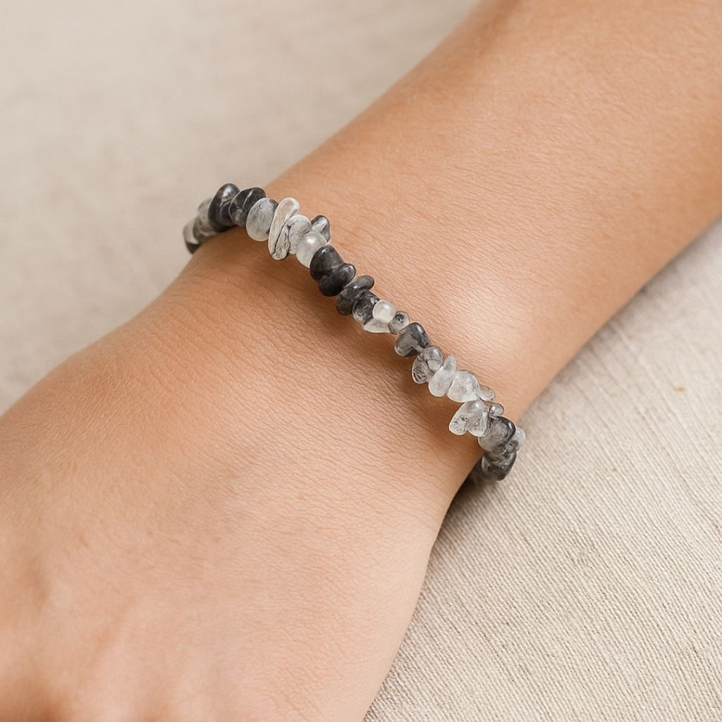 Bracelet baroque en Quartz Tourmaline