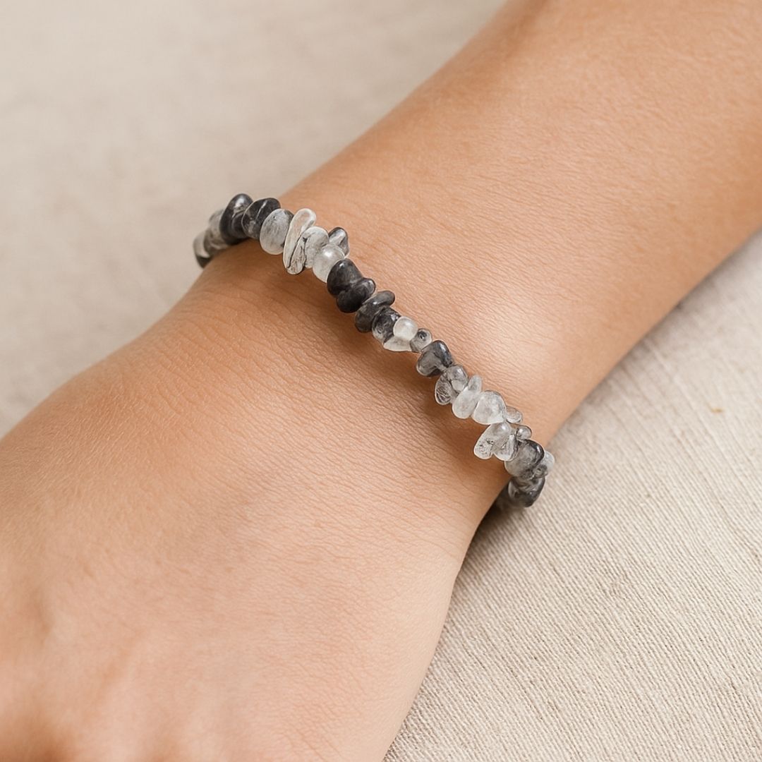 Bracelet baroque en Quartz Tourmaline