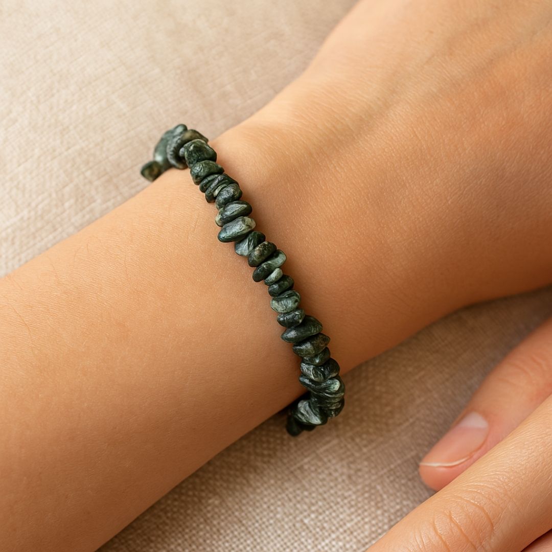 Bracelet baroque en Séraphinite
