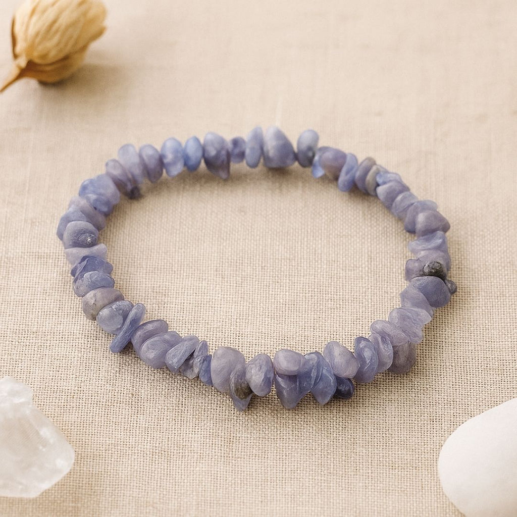 Bracelet baroque en Tanzanite