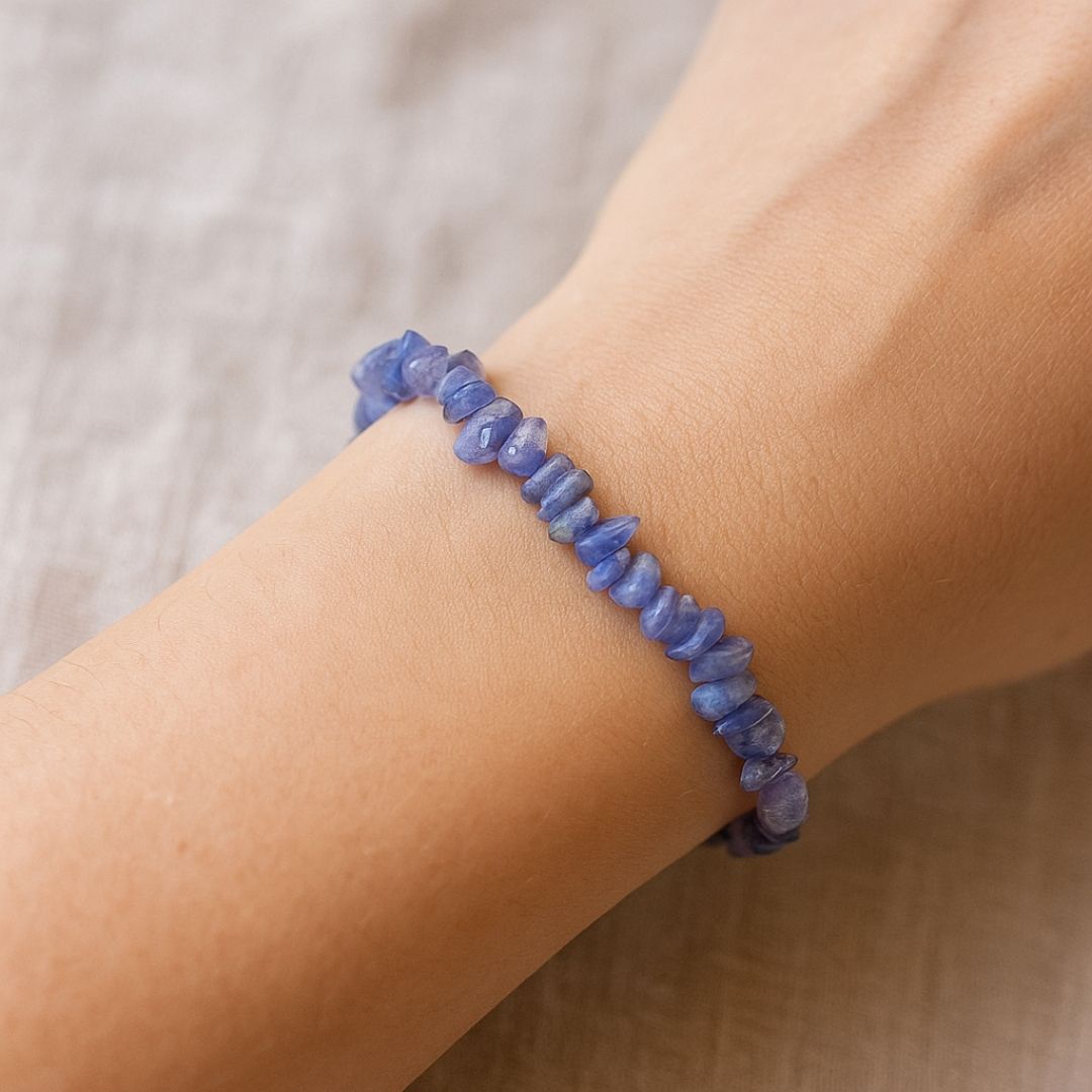 Bracelet baroque en Tanzanite